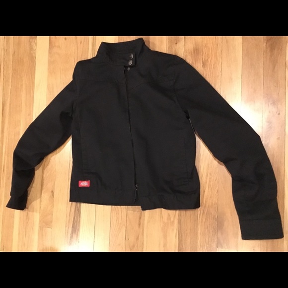 dickies black denim jacket